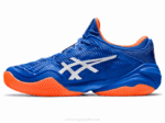 Asics cancha ff 3 novak arcilla atún azul y blanco - Image 4