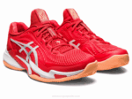 Asics cancha ff 3 novak arcilla rojo fuego y blanco - Image 2