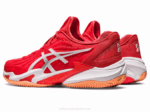 Asics cancha ff 3 novak arcilla rojo fuego y blanco - Image 3