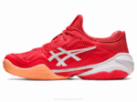 Asics cancha ff 3 novak arcilla rojo fuego y blanco - Image 4