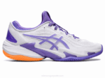 Asics cancha ff 3 tierra batida blanco amatista rendimiento y estilo