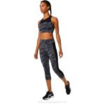 Asics Capri Mujer Bolsillo Gris Multi Estilo y Comodidad