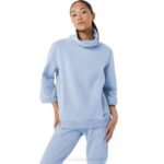 Asics capucha de vellón cielo suave brezo cómoda y moderna