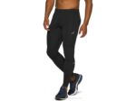 Asics carrera masculina apretada negro alto rendimiento