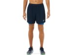 Asics carretera hombre 2-en-1 cortos azul francés y lago