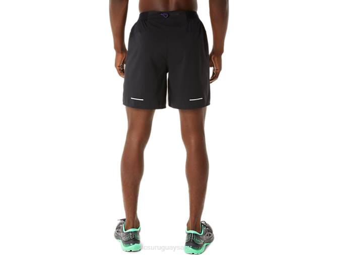 Asics carretera hombre 2 en 1 short mermelada negra uva negra - Image 2