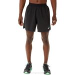 Asics carretera hombre 2 en 1 short mermelada negra uva negra