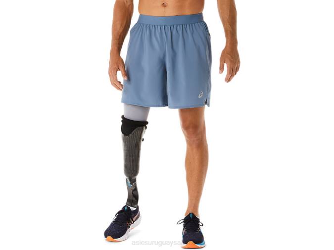 Asics carretera hombre pantalones cortos 7 pulgadas azul acero - Image 1