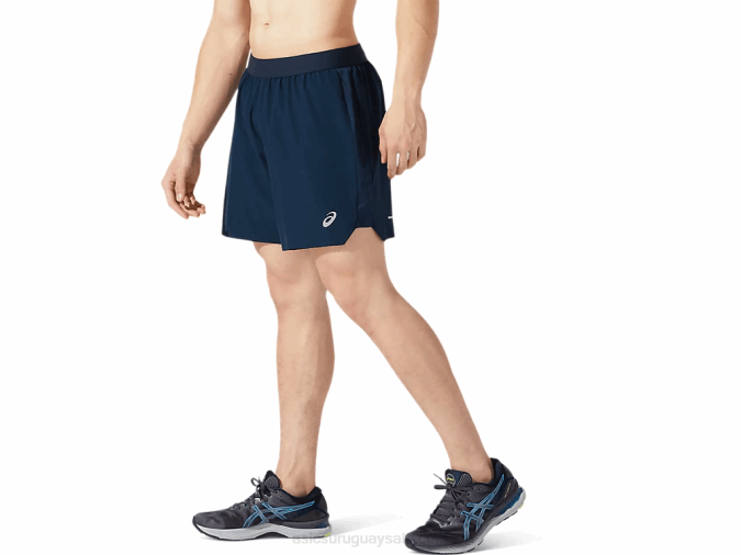 Asics carretera hombre short 2n1 7in azul francés deportivo - Image 3