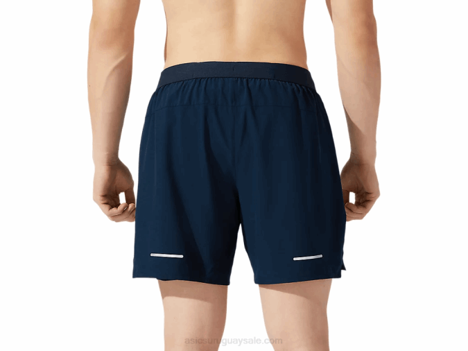 Asics carretera hombre short 2n1 7in azul francés deportivo - Image 4