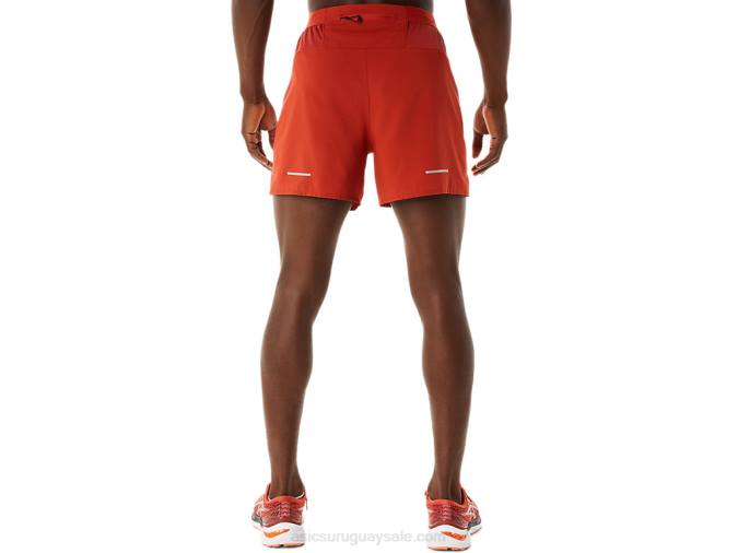 Asics carretera hombre short 5in latte especias cómodo y ligero - Image 2