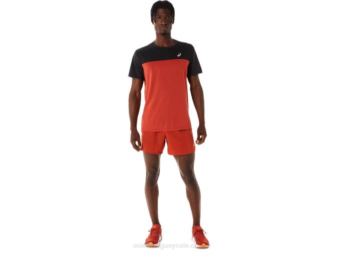 Asics carretera hombre short 5in latte especias cómodo y ligero - Image 4