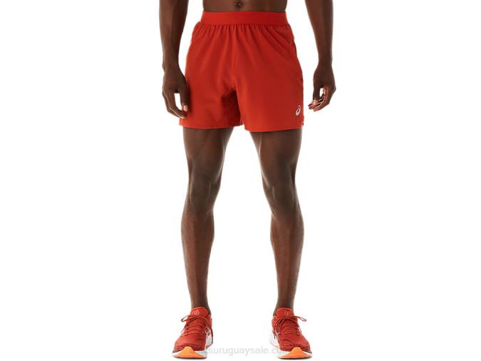 Asics carretera hombre short 5in latte especias cómodo y ligero - Image 1