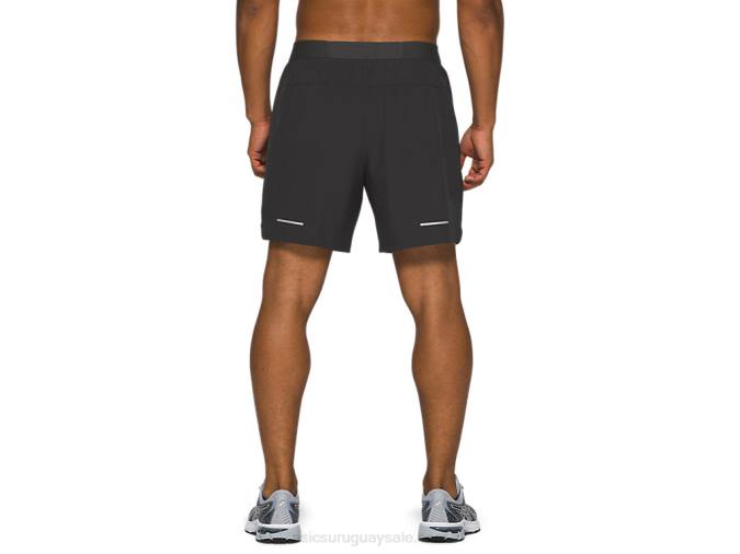 Asics carretera hombre shorts 2n1 7in gris grafito cómodos deportivos - Image 2