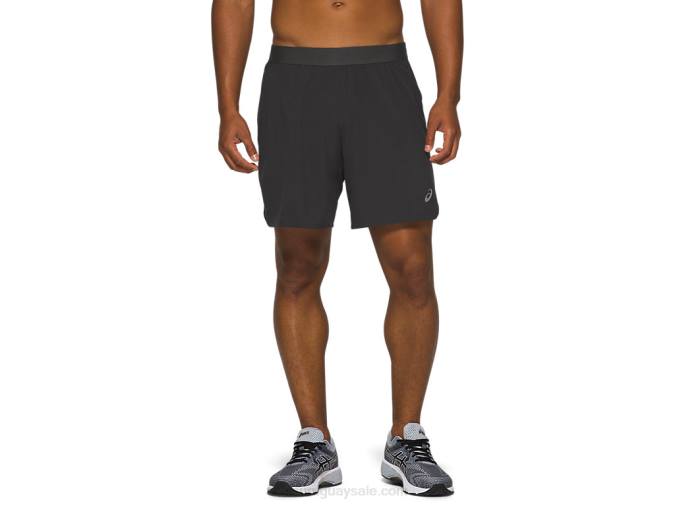 Asics carretera hombre shorts 2n1 7in gris grafito cómodos deportivos - Image 1