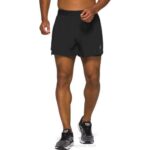 Asics carretera hombre shorts de rendimiento 5in negro 2en1