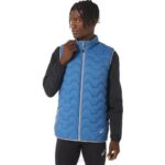 Asics chaleco inverso m azur hoja de roca cómodo y ligero