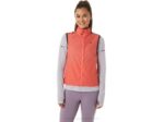 Asics chaleco plegable metarun mujer papaya ligero y versátil