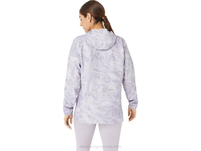 Asics chamarra plegable pr lyte mujer violeta anochecer estilo y confort - Image 2