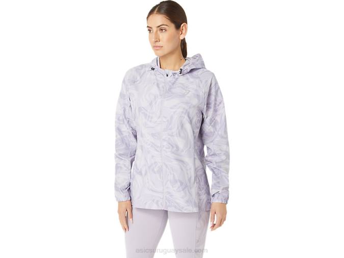 Asics chamarra plegable pr lyte mujer violeta anochecer estilo y confort - Image 3