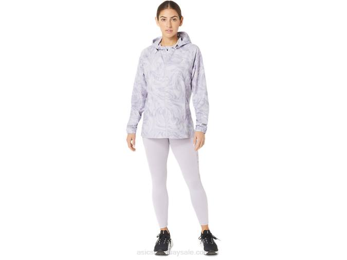 Asics chamarra plegable pr lyte mujer violeta anochecer estilo y confort - Image 4