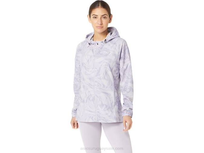 Asics chamarra plegable pr lyte mujer violeta anochecer estilo y confort - Image 1