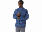 Asics Chaqueta Aislante Rendimiento Hombre Azul Estampado Teñido