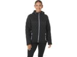 Asics chaqueta de alto rendimiento para mujer negro cielo suave