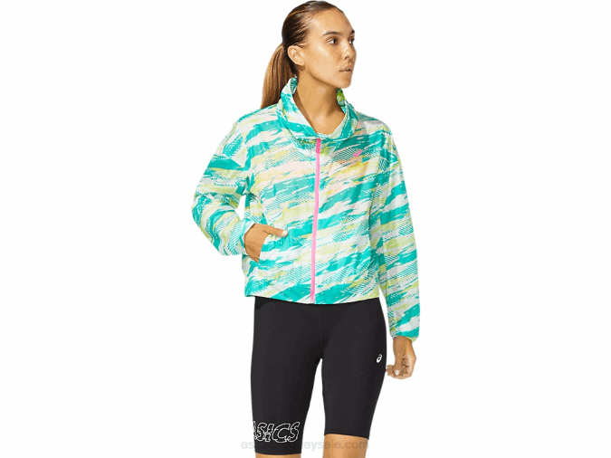 Asics chaqueta de inyección de color mujer joya báltica moderna y elegante - Image 1