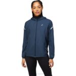 Asics chaqueta de mujer ligera azul francés estilo y confort