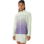 Asics chaqueta de mujer ligera susurro verde púrpura polvoriento