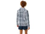 Asics chaqueta gráfica mujer azul francés rosa estilo moderno - Image 2