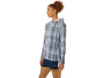 Asics chaqueta gráfica mujer azul francés rosa estilo moderno - Image 3