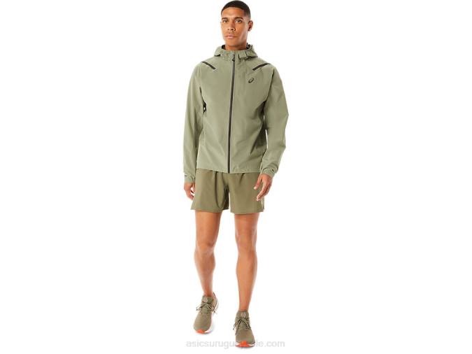Asics chaqueta impermeable hombre acelera liquen verde 2.0 rendimiento ligero - Image 4