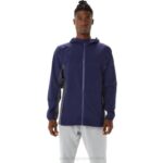 Asics chaqueta impermeable hombre gris estilo y confort