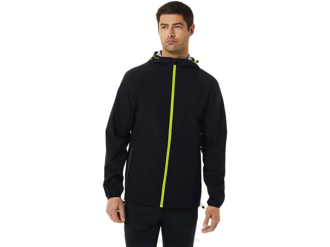 asics_chaqueta_impermeable_hombre_negro_ralladura_de_lima_rendimiento.jpg Asics chaqueta impermeable hombre negro ralladura de lima rendimiento - Image 1