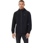 Asics chaqueta impermeable rendimiento hombre negra 2.0 ligera y versátil