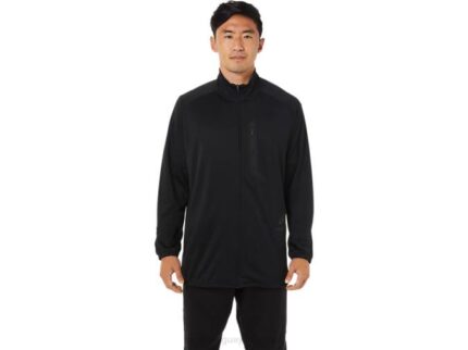 Asics chaqueta jacquard actibreeze hombre rendimiento negro estilo y confort