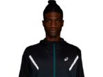 Asics chaqueta lite-show hombre rendimiento negro pino moderno - Image 3
