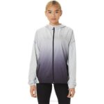 Asics chaqueta mujer rendimiento gris glaciar ligera