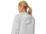 Asics chaqueta mujer rendimiento gris glaciar ligera - Image 5