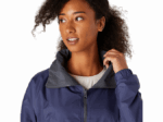 Asics chaqueta reversible mujer azul trueno gris estilo y comodidad - Image 2