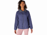 Asics chaqueta reversible mujer azul trueno gris estilo y comodidad