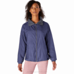 Asics chaqueta reversible mujer azul trueno gris estilo y comodidad