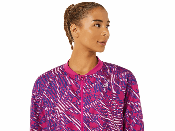Asics chaqueta sakura mujer estampado colorido ideal para correr - Image 3