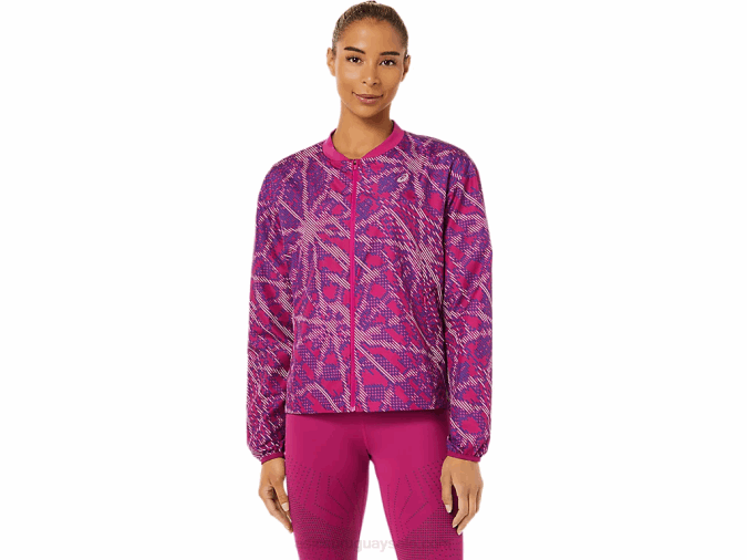 Asics chaqueta sakura mujer estampado colorido ideal para correr - Image 1