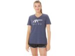 Asics chaquetón de mujer cuello en v color brezo