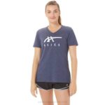 Asics chaquetón de mujer cuello en v color brezo