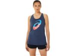 Asics chaquetón de mujer estrellas y rayas brezo corto