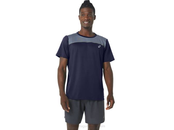 Asics chaquetón manga corta hombre pr lyte azul ligero - Image 1